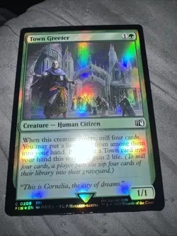 MTG Final Fantasy *FOIL* C Town Greeter - Image 3