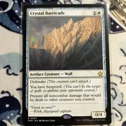 x1 Crystal Barricade FDN Foundations MTG 7 RARE M/NM 1x - Image 1