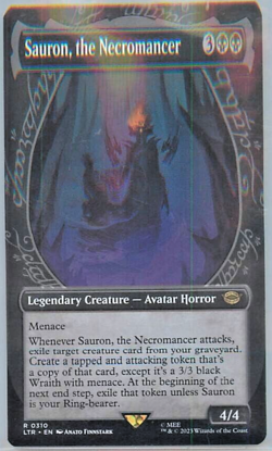 Sauron, The Necromancer NM-Mint MTG Magic The Gathering - Image 1