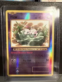 Mew 53/108 Reverse Holo Rare Pokemon XY Evolutions 2016 - Image 1