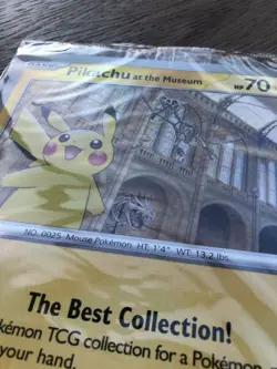 Pokemon | Pikachu At The Museum - Jumbo Promo card - *Brand New & Sealed* - Image 3