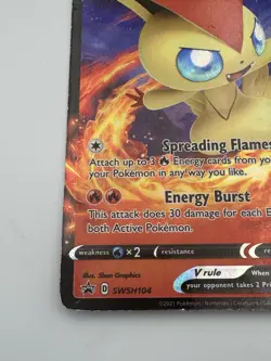 Pokemon TCG Victini V SWSH Black Star Promos SWSH104 Promo-HP-DMG - Image 4