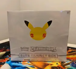 New Pokemon Celebrations Elite Trainer Box Pokemon TCG 25th Anniversary ETB - Image 1