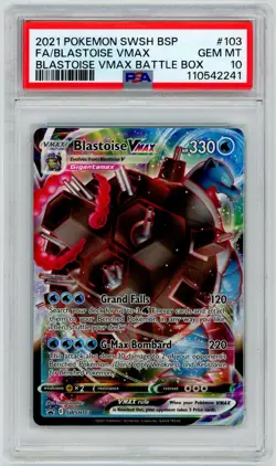 PSA 10 VENUSAUR VMAX BLASTOISE VMAX SEQ SWSH102 103 FULL ART POKEMON Lot of 2 - Image 2