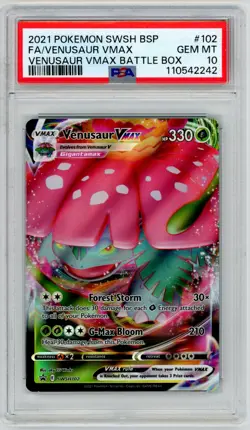 PSA 10 VENUSAUR VMAX BLASTOISE VMAX SEQ SWSH102 103 FULL ART POKEMON Lot of 2 - Image 4