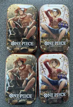 Lot Of 4 One Piece Tin Pack Set Vol 2 Factory Sealed - Image 1