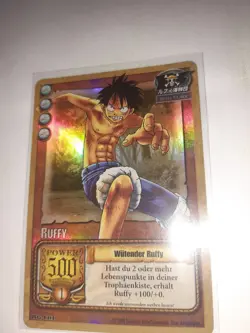 One Piece TCG HOLO Charakterkarte Ruffy RG-C01 - Image 1