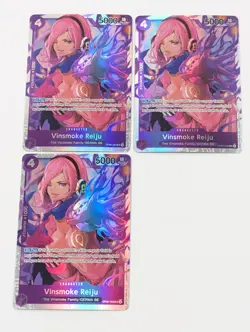 3x Vinsmoke Reiju OP06-069 Foil PRB-01 Premium Booster English ONE PIECE SR - Image 1