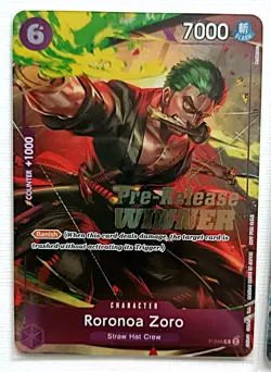 One Piece - Release Event, 4 Card Winner Bundle. Zoro, Marco, Koby, Dracule. - Image 2