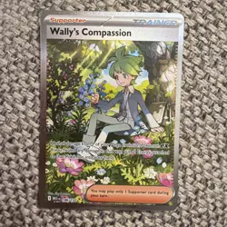 Pokemon TCG Wally’s Compassion Trainer Card Mega Evolution 186/132 - Image 1