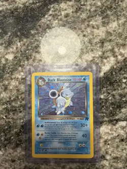 Pokemon Dark Blastoise Holo Rare TCG Card 3/82 LP Condition - Image 1
