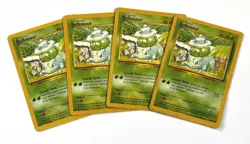 Bulbasaur 44/102 x4 4x Base Set Pokemon Card Playset 1999 LP - Image 1