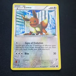 Pokemon Card - Eevee 90/116 Reverse Holo Foil - Plasma Freeze - Image 1