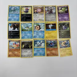 Pokemon Card Collection Lot of 15 Mixed Type, Build Your Collection 2010’s B - Image 1