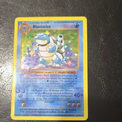 Pokemon Blastoise Holo Base Set 1st Edition TCG Stage 2 Card English 1999 2/102 - Image 2
