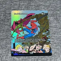 MTG Feed the Swarm 0016 Foil (Borderless) Marvel Eternal-Legal NM/M MAR - Image 1