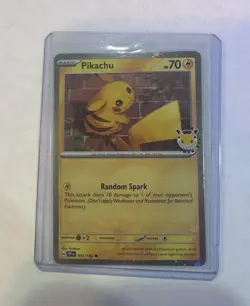 Pikachu 051 /162 Stamped 2026 Pokemon Day 30 Promo TCG - NM - Image 1