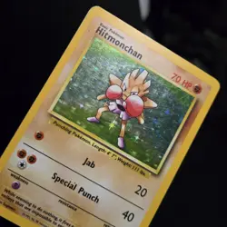 Pokemon TCG - HITMONCHAN - 7/102 - HOLO - RARE - UNLIMITED - BASE SET 1999 - MP - Image 2