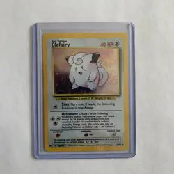 Pokemon TCG Clefairy Base Set Holo 5/102 LP - Image 1
