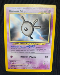 Pokemon TCG Unown K Neo Revelation 58/64 Regular (NM) - Image 1