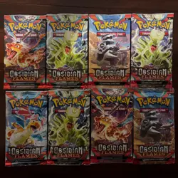 Obsidian Flames Booster Pack - 8xNEW English Factory Sealed Pokemon 2023 - Image 1