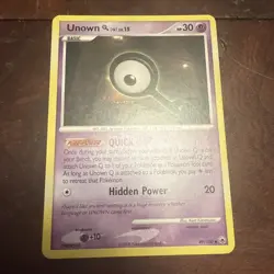 Pokemon TCG Unown [Q] 49/100 Majestic Dawn Regular LP - Image 1