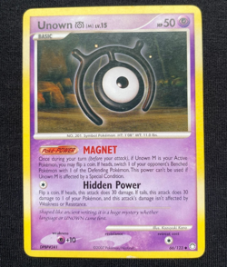 Pokemon TCG Unown M Mysterious Treasures 66/123 Regular LP/MP - Image 1