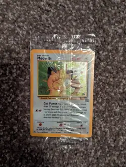 Meowth 10/53 Wotc Promo Holo SEALED in package Pokemon Vintage TCG - Image 3