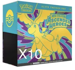 Pokemon TCG Mega Evolution Ascended Heroes ETB Pre Sale Sealed Case of 10 - Image 1
