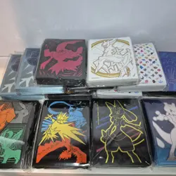 Pokemon TCG Accessories HUGE Lot Tins Coins Dice Sleeves Badges Pins - Image 3