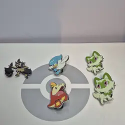 Pokemon TCG Accessories HUGE Lot Tins Coins Dice Sleeves Badges Pins - Image 5