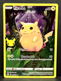 Pikachu 005/025 Pokemon Celebrations Stamp Holo Rare Pokemon TCG - LP - Image 1