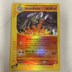 Pokemon Houndoom 014/147 Aquapolis Reverse Holo Rare English Stage 1 2002 TCG - Image 1