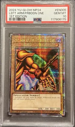2024 PSA 10 YUGIOH MP24 25TH QC SECRET RARE LEFT ARM OF EXODIA 💎 - Image 1