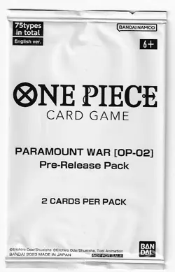 One Piece - Paramount War OP-02 Pre-Release Pack - NEW Factory Sealed ENG - Image 1