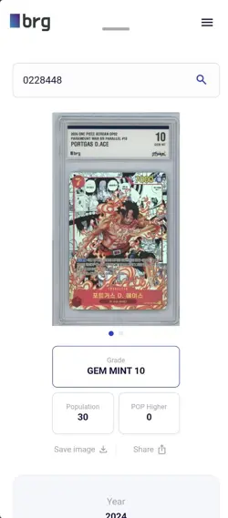PORTGAS D.ACE(Manga) OP02-013 PARAMOUNT WAR SR PARALLEL One Piece KOREAN 10 - Image 3