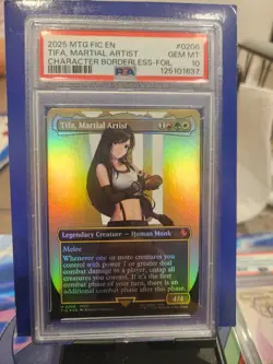 Tifa Martial Artist Borderless Foil Card M0206 MTG Final Fantasy Psa 10 - Image 1