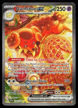 Dachsbun ex 169/142 Holo Special Illustration Rare Stellar Crown Pokemon Card - Image 1