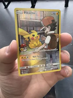 Pikachu Holo Full Art Secret Rare Card Sm-Cosmic Eclipse 241/236 Lightly Played - Image 3