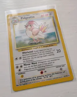Pokemon Card: Pidgeotto 22/102 Non-Holo Rare - Base Set 1999-2000 (4th Print UK) - Image 3