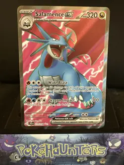 Pokemon Card Salamence ex 177/159 Journey Together Full Art Ultra Rare NM - Image 1