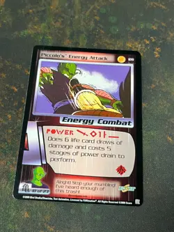 Piccolo's Energy Attack - Dragon Ball Z DBZ CCG Score Card Nice! - Image 1