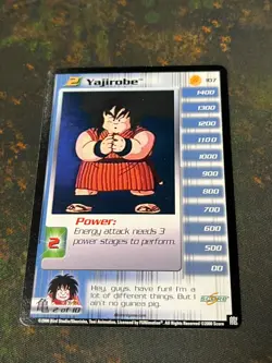 Level 2 Yajirobe - Dragon Ball Z DBZ CCG Score Card Nice! - Image 1