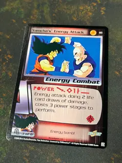 Yamcha's Energy Attack - Dragon Ball Z DBZ CCG Score Card Nice! - Image 1
