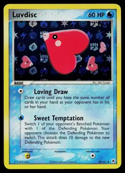Pokemon Card - Luvdisc Hidden Legends 40/101 Uncommon Reverse Holo - Image 1