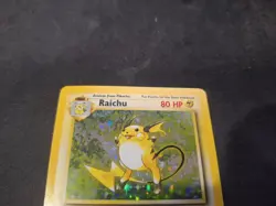 Raichu 14/102 Base Set Holo Pokemon Card Rare Sunbleached - Image 2