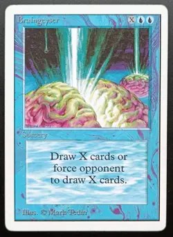 Magic the Gathering - 1 x Braingeyser - Unlimited Edition - MtG - Old School - Image 1