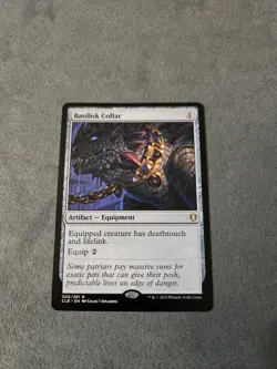 Basilisk Collar Commander Legends Baldur's Gate Rare Colorless Artifact MTG #300 - Image 1