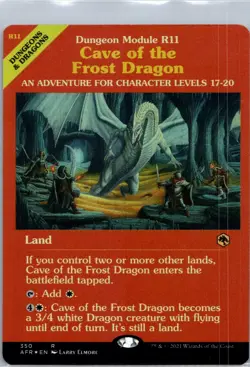 MTG Cave of the Frost Dragon (350) Showcase Adventures in the Forgotten Rel M/NM - Image 1