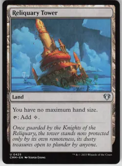Magic the Gathering TCG Reliquary Tower U Commander Masters 425 - Image 1